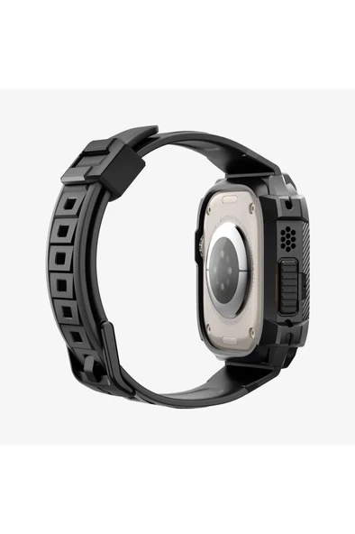 Spigen Apple Watch 49mm (Ultra 2/1) Kılıf & Kordon Kayış Rugged Armor Pro Outlet - 7