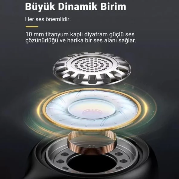 Ugreen 3.5mm Mikrofonlu Kulakiçi Kablolu Kulaklık - 3