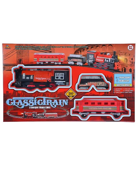 Pasifik Toys Classictran 20 Parça Işıklı ve Sesli 3lü Tren Seti 227