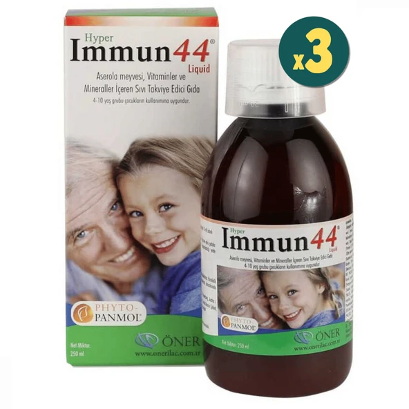 Hyper Immun 44 Şurup 250 ml 3 Adet - 1