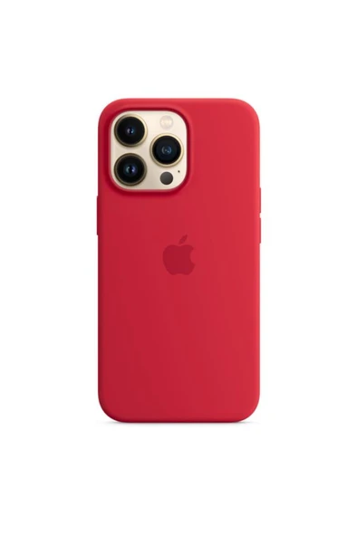 Apple MagSafe özellikli Silikon Kılıf (iPhone 13 Pro) - (PRODUCT) RED - 3