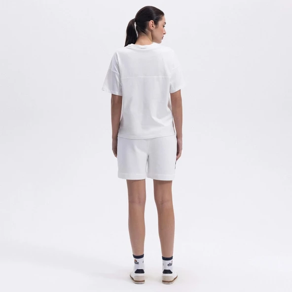 Ellesse Kadın Kırık Beyaz Oversize Pamuklu Tişört – EF394-OF - 3