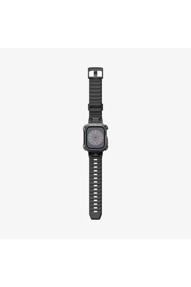Spigen Apple Watch (45mm) Kılıf, Spigen Tough Armor Pro Metal Black Outlet - 6