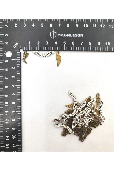 Karışık Yaprak Ve Tüy Temalı Bileklik,hal Hal Sallantı Aparatı (50ADET) - Resim 6