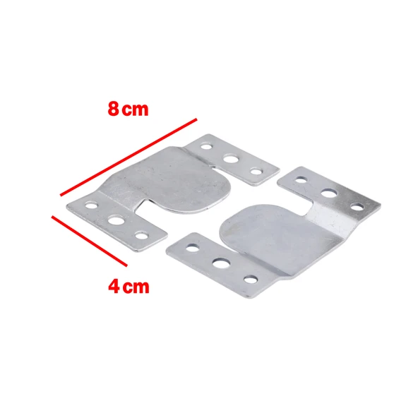 Baza Başlık Mobilya Karyola Köşe Koltuk Birleştirme Sacı Saç Bağlama Braketi Metal (2 Çift Takım) - 3