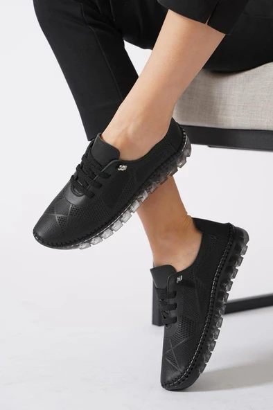 Papuçcity 03194 Ortopedik Kadın Günlük Deri Ayakkabı - 2