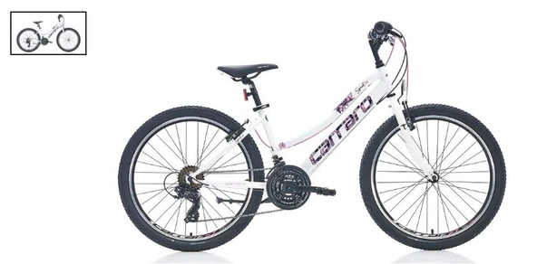 CARRARO SPEED 24  242 360H 21-V VB TOZ-PEMBE-MAVI-FUSYA-TURKUAZ-SIYAH R2