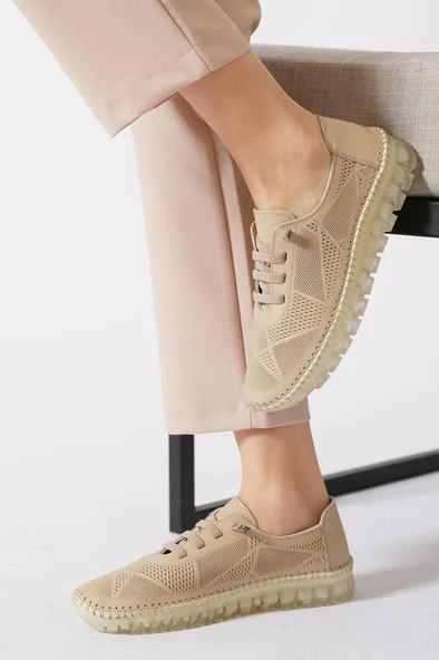 Papuçcity 03194 Ortopedik Kadın Günlük Deri Ayakkabı - 8