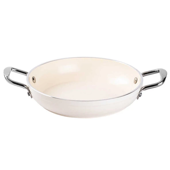 Tantitoni Deluxe Krem Seramik 3 Parça Tencere Seti - Resim 4