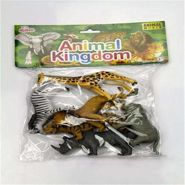 6 Parça 12 cm.  Vahşi Hayvan Seti - 3