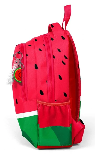 Coral High Üç Gözlü Erkek Çocuk Kırmızı Yeşil İlkokul ve Ortaokul Sırt Çantası - Resim 4