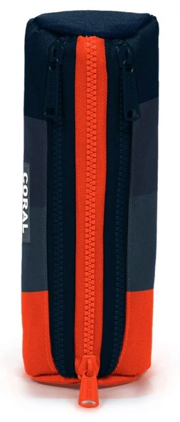 Coral High Siyah Kırmızı Renk Geçişli Erkek Çocuk Üç Bölmeli Okul Kalem Çantası - Resim 2