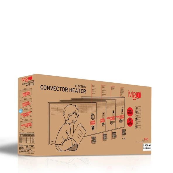 İvigo 2500 Watt Hareket Sensörlü Konvektör Isıtıcı - EPK4590H25B Ayaklı - 7