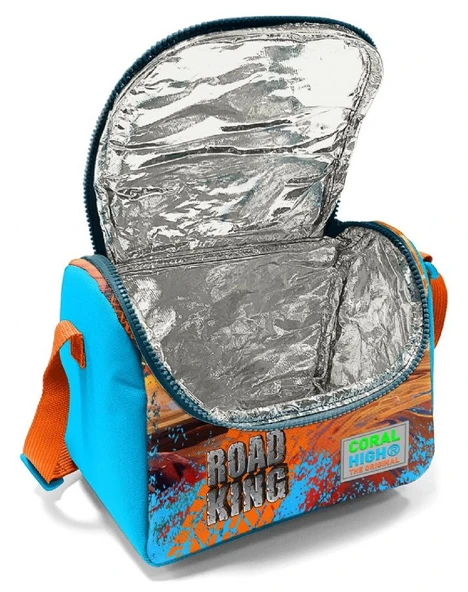 Coral High Erkek Çocuk Termoslu Beslenme Çantası - Mavi Turuncu Arazi Aracı, Erkek Çocuk - Resim 4