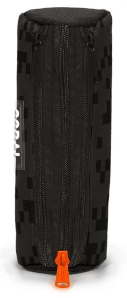 Coral High Erkek Çocuk Üç Bölmeli Okul Kalem Çantası - Gri - Siyah - Resim 2