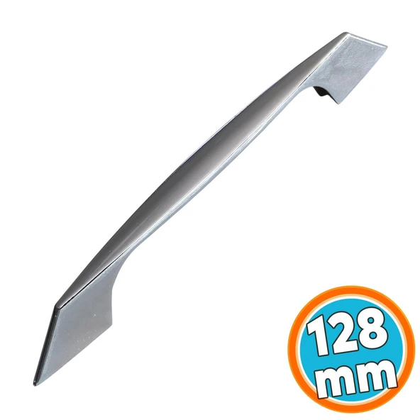 Mobilya Mutfak Dolabı Çekmece Dolap Kapak Kulpu Kulbu Metal Kulpları 128 Mm Krom Renk ürün görseli