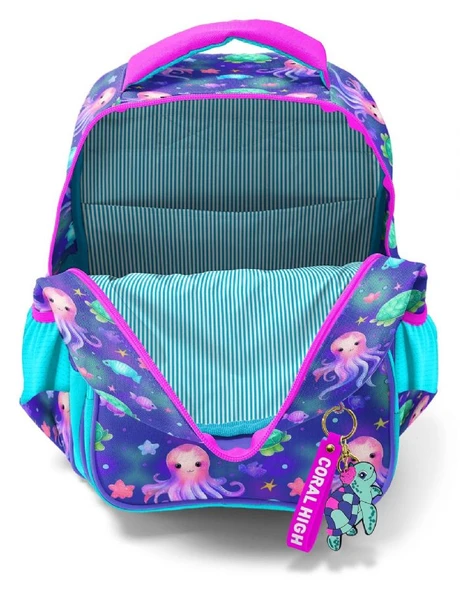 Coral High Mor Turkuaz Denizanası Kız Çocuk İlkokul Okul Sırt Çantası - 3