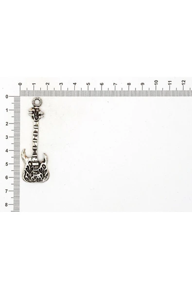 MÜZİK ALETİ FİGÜRÜ İLE İLGİLİ METAL AKSESUARLAR VE KOLYE UÇLARI - Resim 10