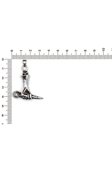 MÜZİK ALETİ FİGÜRÜ İLE İLGİLİ METAL AKSESUARLAR VE KOLYE UÇLARI - Resim 2