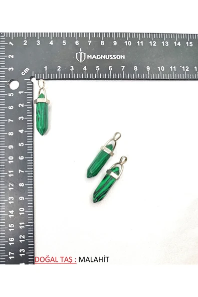 DESENLİ PİRAMİT DOĞAL TAŞ KOLYE UCU