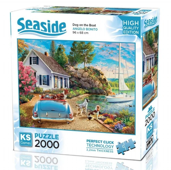 Ks Games 2000 Parça Tekne ve Sevimli Köpekler Puzzle - Angelo Bonito ürün görseli