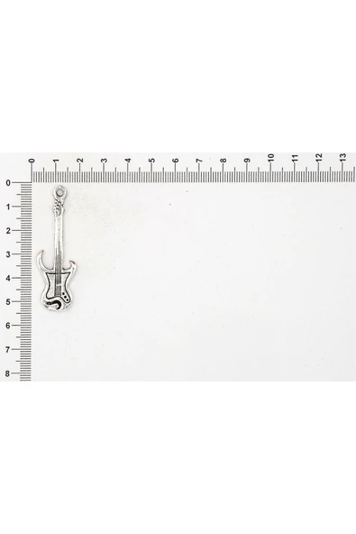 MÜZİK ALETİ FİGÜRÜ İLE İLGİLİ METAL AKSESUARLAR VE KOLYE UÇLARI - Resim 7