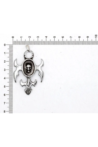 KURU KAFA FİGÜRÜ İLE İLGİLİ METAL AKSESUARLAR VE KOLYE UÇLARI - Resim 10