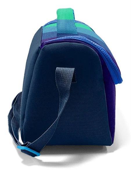 Coral High Beslenme Çantası 11797, Erkek Çocuk, Lacivert Yeşil Renkli Çizgili, Isı Yalıtımlı - Resim 3
