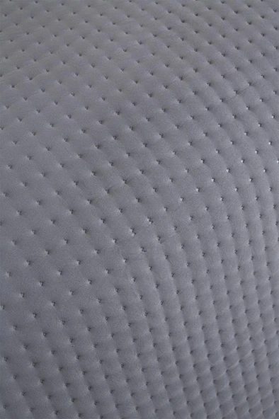 Elisa Dolgulu Çift Taraflı Çift Kişilik 240x260 Cm Yatak Örtüsü Antrasit - Resim 6