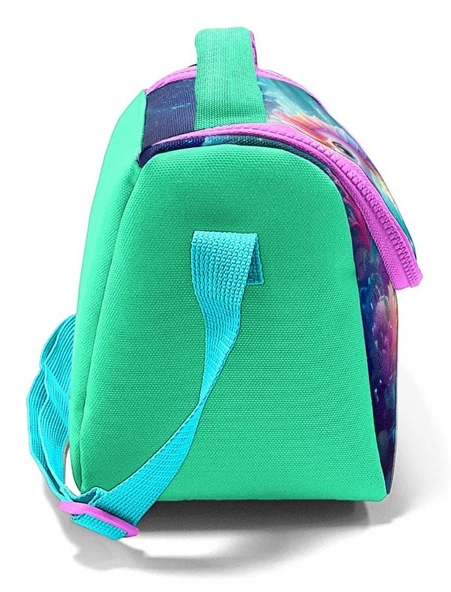 Coral High İlkokul Kız Çocuk Okul Beslenme Çantası, Su Yeşili Denizatı, Termoslu (Isı Yalıtımlı) - Resim 3