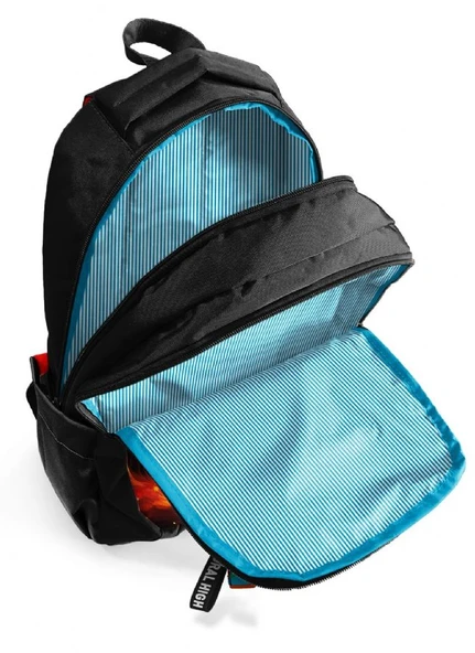 Coral High Siyah Kükreyen Aslan Desenli Erkek Çocuk İlkokul ve Ortaokul Sırt Çantası - Üç Bölmeli - Resim 3