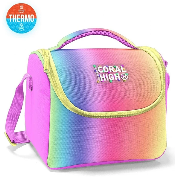 Coral High Thermo Beslenme Çantası - Kız Çocuk, Lacivert Mavi Çizgi Desenli - Resim 2