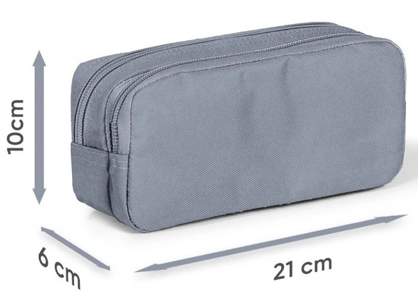 Coral High Kız Çocuk Siyah/Pembe Kalp Desenli Okul Kalem Çantası - 3