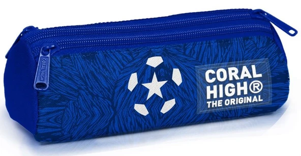 Coral High Mavi Beyaz Erkek Çocuk Üç Gözlü Kalemlik ürün görseli