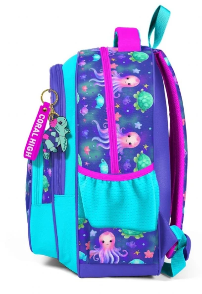 Coral High Mor Turkuaz Denizanası Kız Çocuk İlkokul Okul Sırt Çantası - 2