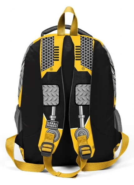 Coral High Siyah Sarı Robot Erkek Çocuk İlkokul Okul Sırt Çantası - Resim 4