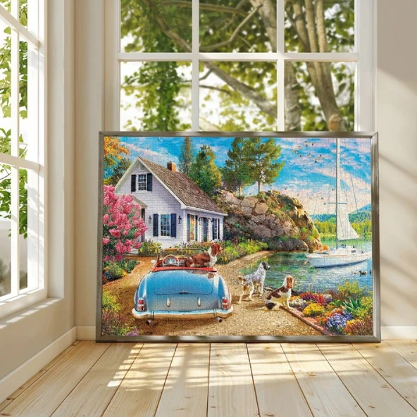 Ks Games 2000 Parça Tekne ve Sevimli Köpekler Puzzle - Angelo Bonito - Resim 2