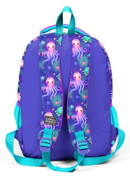 Coral High Mor Turkuaz Denizanası Kız Çocuk İlkokul Okul Sırt Çantası - 4
