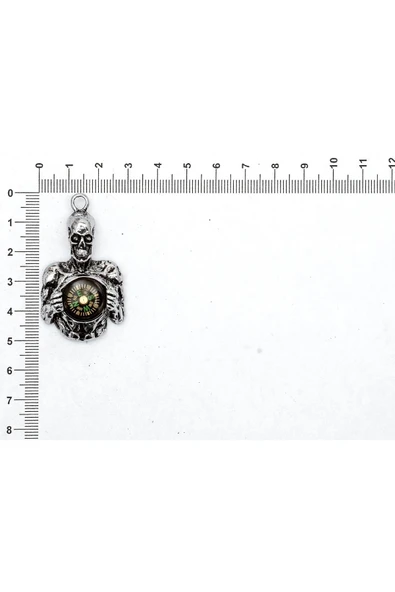 KURU KAFA FİGÜRÜ İLE İLGİLİ METAL AKSESUARLAR VE KOLYE UÇLARI - Resim 6