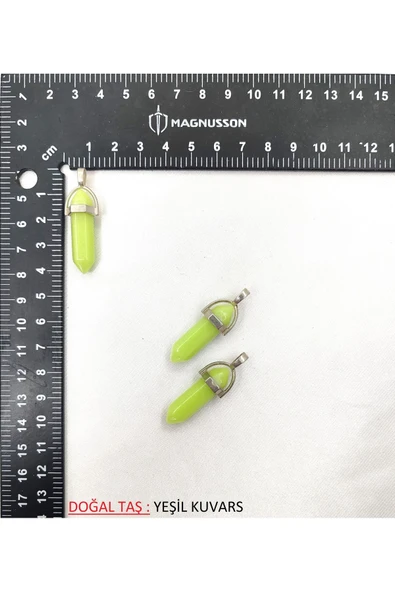 PİRAMİT DOĞAL TAŞ KOLYE UCU - Resim 8