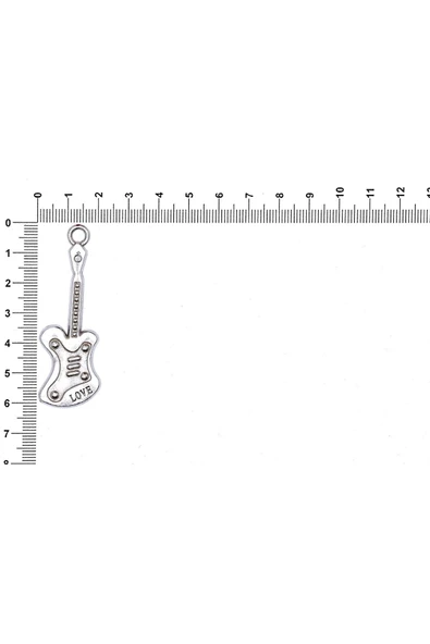 MÜZİK ALETİ FİGÜRÜ İLE İLGİLİ METAL AKSESUARLAR VE KOLYE UÇLARI - Resim 12