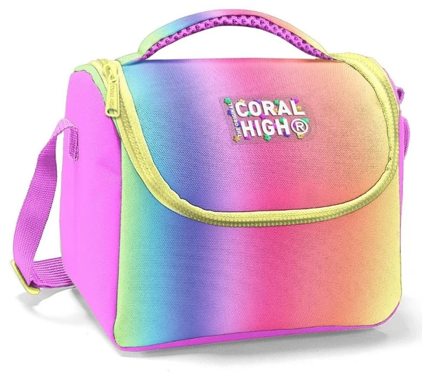 Coral High Thermo Beslenme Çantası - Kız Çocuk, Lacivert Mavi Çizgi Desenli ürün görseli