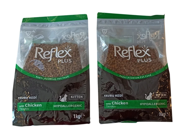 Reflex Plus Hipoalerjenik Tavuklu Yavru Kedi Maması 2X1 Kg.