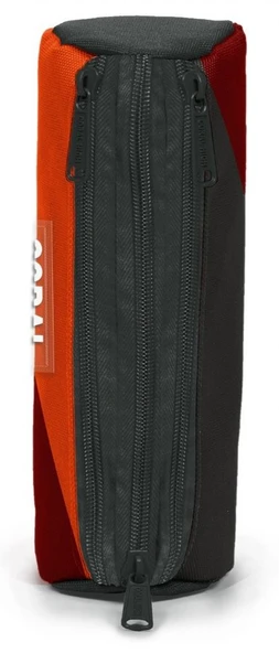 Coral High Erkek Çocuk Bordo Turuncu Üç Gözlü Okul Kalem Çantası - Resim 2