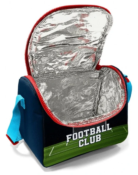 Coral High Beslenme Çantası 11795, Erkek Çocuk, Lacivert Yeşil Futbol, Isı Yalıtımlı - Resim 4
