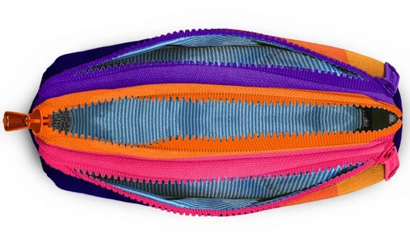 Coral High Erkek Çocuk Lacivet Turuncu Üç Bölmeli İlkokul ve Ortaokul Kalemlik - Resim 3