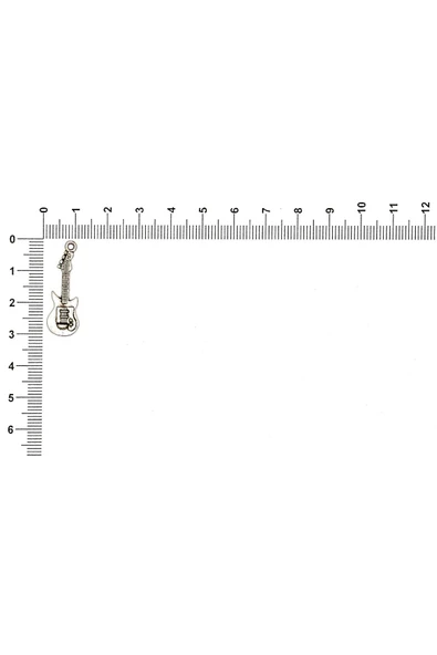 MÜZİK ALETİ FİGÜRÜ İLE İLGİLİ METAL AKSESUARLAR VE KOLYE UÇLARI - Resim 3
