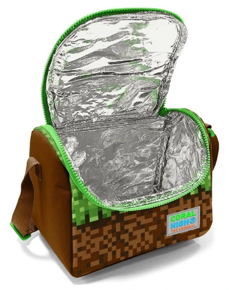 Coral High İlkokul Erkek Çocuk Okul Beslenme Çantası, Yeşil Kahverengi Craft, Termoslu (Isı Yalıtımlı) - 4