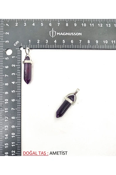 PİRAMİT DOĞAL TAŞ KOLYE UCU - Resim 9