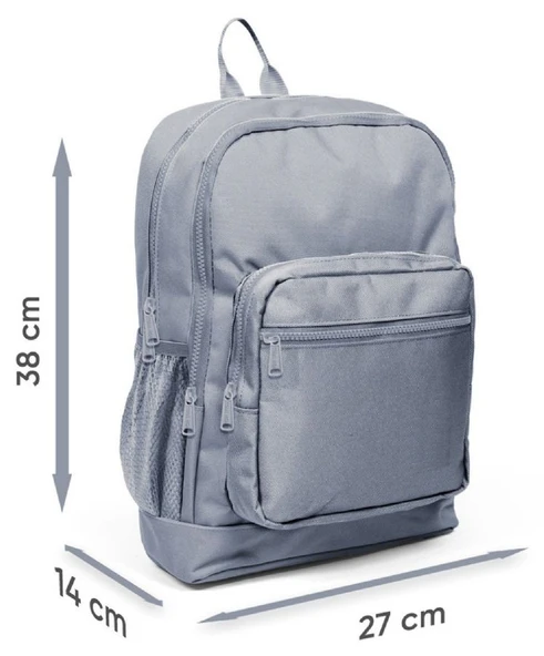 Coral High Dört Bölmeli Kız Çocuk İlkokul 1-2-3-4. Sınıf Okul Sırt Çantası - Pembe Turuncu Renk Geçişli - Resim 5